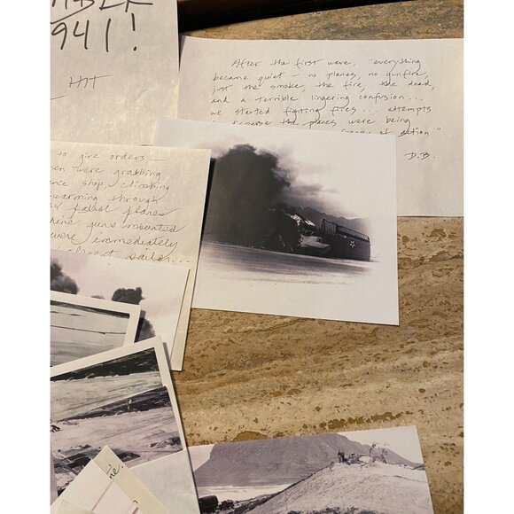 Vintage Pearl Harbor Attack Photos & Handwritten Notes December 7 1941 Historica - Picture 5 of 9